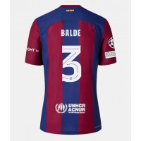 Stroje piłkarskie Barcelona Alejandro Balde #3 Koszulka Podstawowej dla damskie 2023-24 Krótki Rękaw